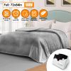 Electric Heated Full Size Fleece Heated Blanket with 10 Heating Levels 10 Hours Auto Off Machine Washable for Home Office Usage 72x84in