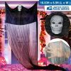 Halloween Hanging Ghost Prop Hanging Skeleton Flying Ghost Animated Skeleton Ghost Halloween Decoration Hanging Scary Creepy Ghost 3.3m/10.8ft Long fo