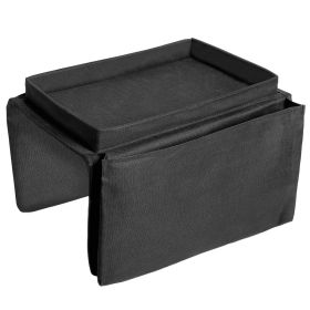 6 Pocket ArmRest Organizer Couch Sofa Bag Remote Control Phone Storage Holder Snacks Tray