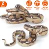 2Pcs High Simulation Python Model Snake Realistic Snake Toy For Halloween Decoration Or Other Trick Game