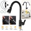 Kitchen Faucets Single Handle Sink Faucet Copper Pull Down Head Faucet Sprayer w/ Hot Cold Water Control