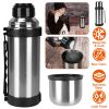 40.57OZ Stainless Steel Vacuum Insulated Bottle Portable Thermal Cup Water Flasks Bottles Drink Coffee Beverage Bottle Food Grade Non Toxic For Hot Co