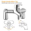 Bathroom Sink Faucet Mixer Tap with Handshower Sink Faucet Sprayers Hose Rinser for Baby Adult Showering Hair Washing Pet Cleaning
