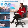 Ergonomic Office Chair PU Leather Computer Chair 360° Swivel Executive Chair with Adjustable Lumbar Support Armrest