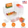 25Pcs Clear Plastic Drawer Organizers Set 4 Sizes Desk Drawer Dividers Trays Storage Bins for Vanity Cabinet Makeup Bathroom Office Kitchen Bedroom Je
