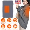 Electric Heated Throw Full Body Heated Shawl Indoor Outdoor Heated Blanket with 3 Heating Levels 2Hrs Auto Off Machine Washable Waterproof 53.5x37.8in
