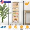 11 Cells Hanging Closet Shelves Cabinet Storage Organizer Shelf For Clothes Towels Socks Pajamas Foldable Rod Hanging Cube Shelves Bathroom Wardrobe