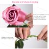 10 Pcs Artificial Rose Simulation Fake Flowers(Rouge)
