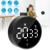 2.79in LED Digital Kitchen Timer Electronic Countdown Timer Dimmable Mutable Magnetic Clock for Classroom Library Office Cooking