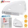 Bathroom Corner Storage Rack Triangular Shower Shelf Bath Wall Mount Rack Storage Holder Organizer No Drill Tool-Free