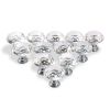 12Pcs Crystal Glass Knobs Cabinet Knobs 30mm Diamond Shape Drawer Pulls Handles Dresser Cupboard Wardrobe Knobs