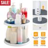 2 Tier Lazy Susan 360° Turntable Non Skid Kitchen Spice Rack Organizer 10 Inch Height Adjustable Storage Rack For Cabinet Counter Bathroom Pantry