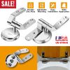 Zinc Alloy Toilet Seat Hinge Mounting Replacement Parts with Fitting Screws Bolts Nuts