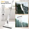 Microfiber Spray Mops Water Spraying Window Squeegee Mop Cleaner With a 400ml Refillable Bottle and 2 Reusable Microfiber Pads Flat Mop for Tile Car W