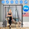 2Pcs 72 x 80in Magnetic Screen Door Double Door Screen Curtain Self Sealing Screen Door Mesh for Sliding Door Patio Door French Door
