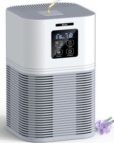 VEWIOR 2 in 1 Air Purifier with H13 Filters for Home Allergies Pets Hair Odor Eliminators Aromatherapy diffuser and Auto Mode Quiet Air Cleaner f
