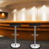 iMounTEK 2Pcs Bar Stool 360° Swivel PU Leather Chair Air Lift Height Adjustable Pub Home Black