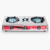 Gas Stove Electronic Ignition Cooktop Dual Fuel Gas Hob Stovetop Powered by NG/LPG with 3 Burners for Home Apartment Usage
