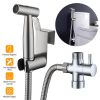 Handheld Bidet Sprayer Stainless Steel Bathroom Shower Toilet Bidet Sprayer Baby Cloth Diaper Sprayer Kit w/ Hose Brass Valve For Personal Hygiene Toi
