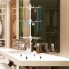 3-Tier Metal Jewelry Rack 30-Hook Necklaces Bracelets Display Stand Organizer Spinning Tower Holder