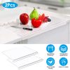 Clear Acrylic Kitchen Cutting Board with Counter Lip 17.71x15.74IN Non-Slip Transparent Countertop Cutting Board Kitchen Countertop Protector For Dini