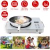 3500W Electric Single Ceramic Stove Electric Cooktop Hot Plate Infrared Countertop Burner with 12 Power & Temperature Levels 0-3H Timer Portable Handl