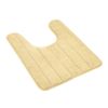 U Shaped Bathroom Rugs Contour Non-slip Toilet Mat Absorbent Cozy Velvet Floor Mat 23.62 x 19.69in