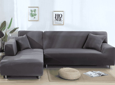 Solid Corner Sofa Covers Couch Slipcovers Elastica Material Sofa Skin Protector Cover Sofa Armchair (Option: 23-Three seat)