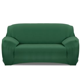 Sofa Cover Printed Stretch Sofa Furniture Cover Soft Sofa Slipcover Polyester Furniture Protector Cover (Option: DKGreen_3S)