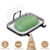 Soap Dish Soap Bar Holder Square Soap Rack Wall Mounted S Bar Shower Bathroom Self with 2 Hooks Clear Trays