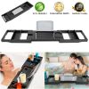 Bathtub Caddy Tray Crafted Bamboo Bath Tray Table Extendable Reading Rack Tablet Phone Holder Wine Glass Holder Shelf Desk Bathroom Spa
