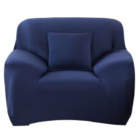 Sofa Cover Printed Stretch Sofa Furniture Cover Soft Sofa Slipcover Polyester Furniture Protector Cover (Option: NavyBLU_1S)