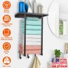 Wall Mounted Towel Rack for Rolled Towels Bathroom Towel Holder Organizer Storage Shelf for Bath Towels Hand Towels