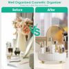 Rotating Makeup Organizer 360° Spinning Perfume Cosmetic Storage Tray 22LBS Load Countertop Seasoning Container for Lotion Lipstick