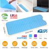 Bath Tub Mat Non-Slip Shower Mat BPA-Free Massage Anti-Bacterial with Suction Cups Washable for Bathroom Kitchen Pool