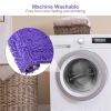 Antiskid Bathroom Mat Water Absorbent Toilet Carpet Machine Washable Chenille Cushion Rugs 23.23x15.75inches for Home Decoration