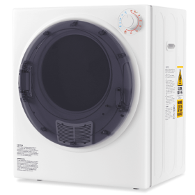 Only Supports Self Pickup-Portable Dryer, Electric Dryer With Stainless Steel Inner Drum For Apartments, RVs, Dorms, Compact Dryer For Tight Spac (Color: White)
