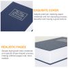 Portable Book Safe with 3-Digit Combination Lock Diversion Safe Money Jewelry Storage Box