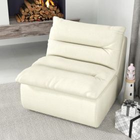Lazy Floor Sofa ,Modern Armless Floor Lounge Chair, Comfy Accent Bean Bag Couch, Single Corner Chair Sofa For Living Room Bedroom Salon Office (Color: Beige)
