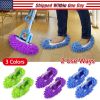 Mop Slippers Shoes Cover Floor Cleaning Socks Reusable Multi-Function Duster for House Bathroom Kitchen Livingroom