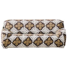 Sofa Cover Printed Stretch Sofa Furniture Cover Soft Sofa Slipcover Polyester Furniture Protector Cover (Option: Baroque_3S)