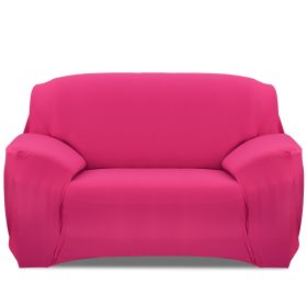Sofa Cover Printed Stretch Sofa Furniture Cover Soft Sofa Slipcover Polyester Furniture Protector Cover (Option: RoseRed_2S)