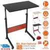 31.5x15.74x35in Mobile Laptop Desk Height Adjustable Rolling Wheels 88LBS Load Standing Table Sofa Bed Side Desk Cart Home Office Use