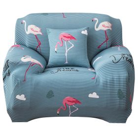 Sofa Cover Printed Stretch Sofa Furniture Cover Soft Sofa Slipcover Polyester Furniture Protector Cover (Option: Flamingo_1S)