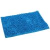 Antiskid Bathroom Mat Water Absorbent Toilet Carpet Machine Washable Chenille Cushion Rugs 23.23x15.75inches for Home Decoration