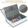 Portable Book Safe with 3-Digit Combination Lock Diversion Safe Money Jewelry Storage Box