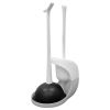Toilet Plunger and Brush Combo Set with Ventilated Holder 2 in 1 Toilet Cleaning Tools Set with Caddy Stand for Bathroom