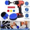 3Pcs/Set Drill Brush Power Scrubber Cleaning Brush for Car Carpet Wall Tile Tub Cleaner Combo