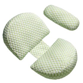 Pregnancy Pillows Adjustable Support Maternity Pillow Soft Side Sleeper Pregnancy Pillows Wedge Pillow with Detachable Pillow Cover (Option: Green)