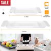 21.65in-30.91in Extendable Bath Tray Plastic Bathtub Shelf Caddy Tray Table Retractable Bathtub Storage Rack with Non-Slip Grip Fits Most Tubs